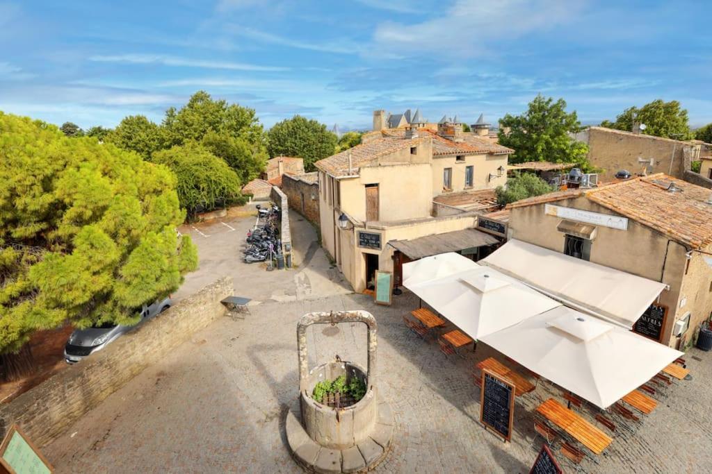 Apartamento La Demeure Du Chevalier D'Argent- Parking Gratuit Carcasona Exterior foto